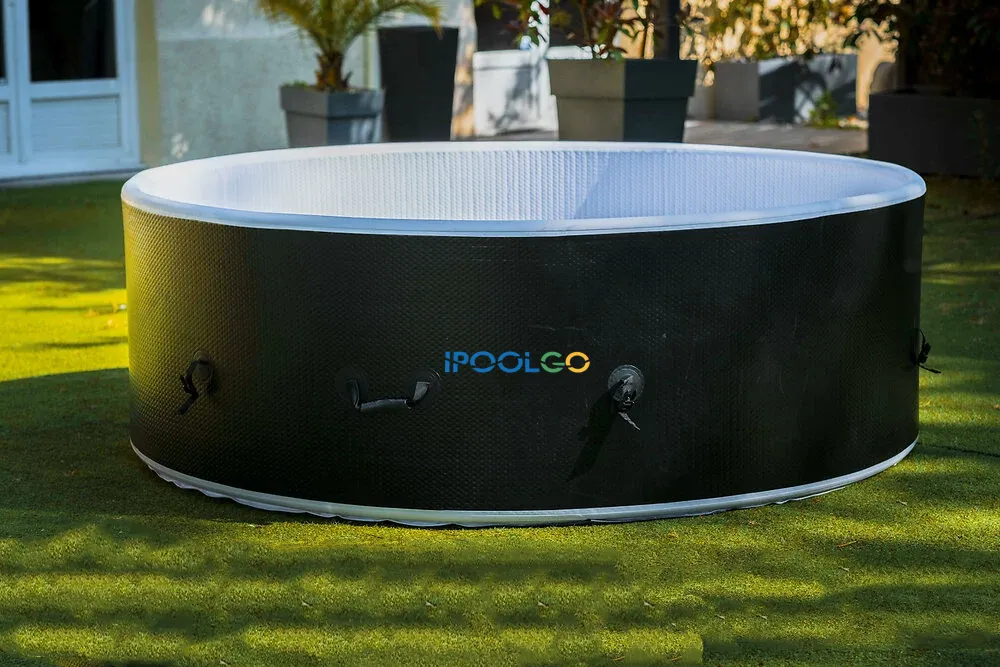 IPOOLGO HOT TUB HOT SALE WITH COVER MANUAL PUMP AND REPAIR KIT